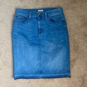 J. Crew Denim Pencil Skirt